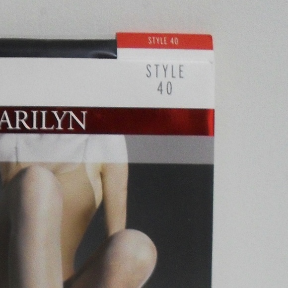 NWT Marilyn Black Reinforced Panty  40 Den Sz  3-M - Picture 2 of 7